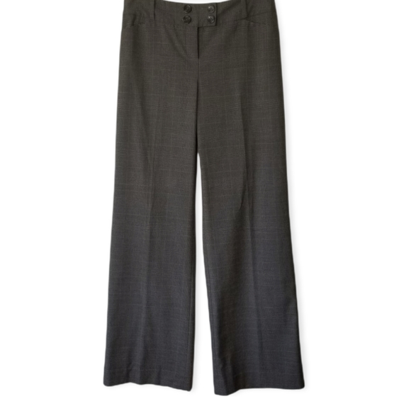Wide Leg Gray with Hints of Purple Plaid Dress Pants by the Limited - Picture 10 of 11